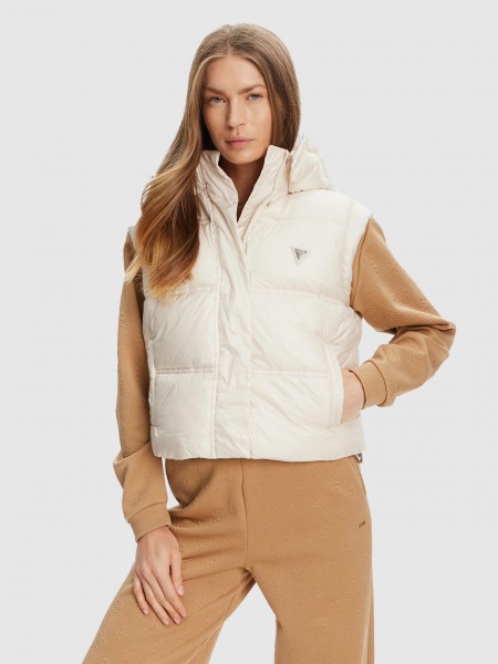 Chaqueta Mujer Crema Guess