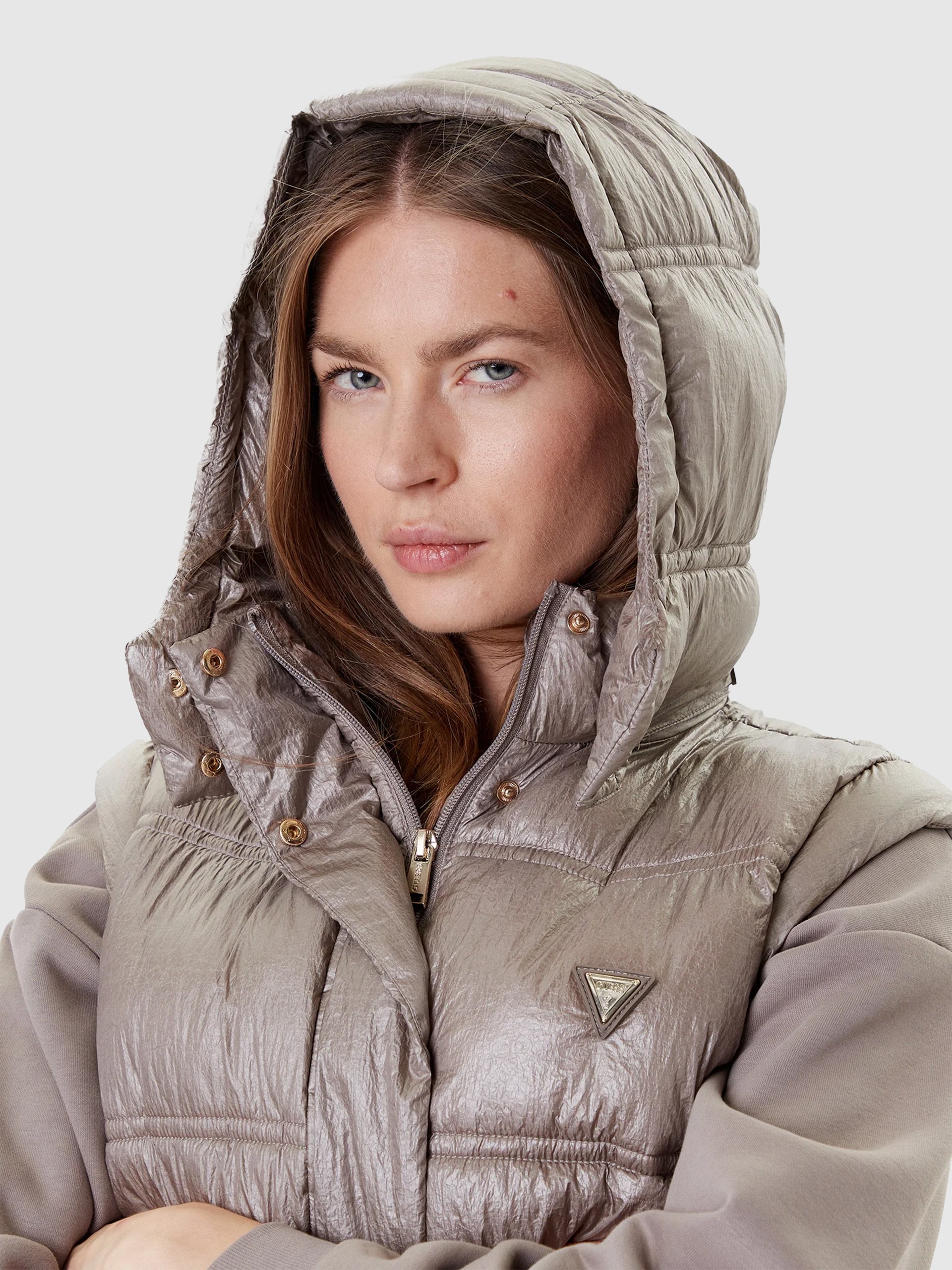 Chaqueta Mujer Marrón Guess