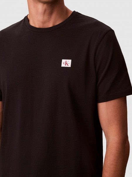 T-Shirt Man Black Calvin Klein