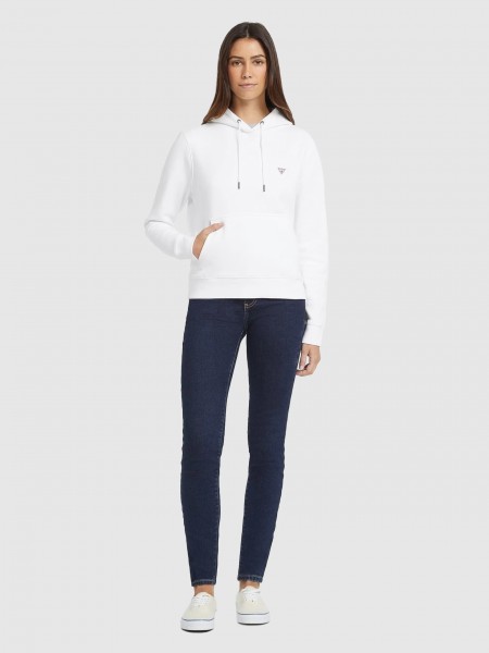 Jumper Woman White Guess Jeans Jumper Woman White Guess Jeans