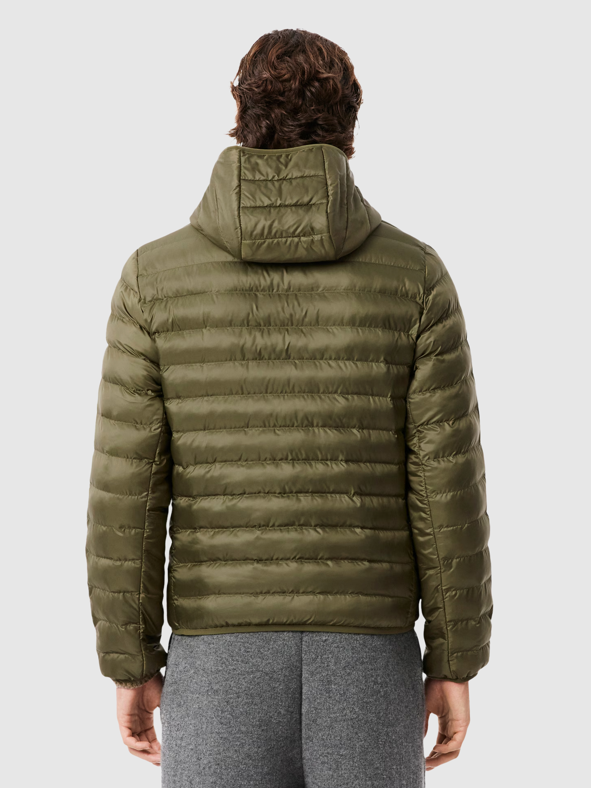 Blusao Homem Water-Repellent Quilted Hooded Puffed Jacket Lacoste
