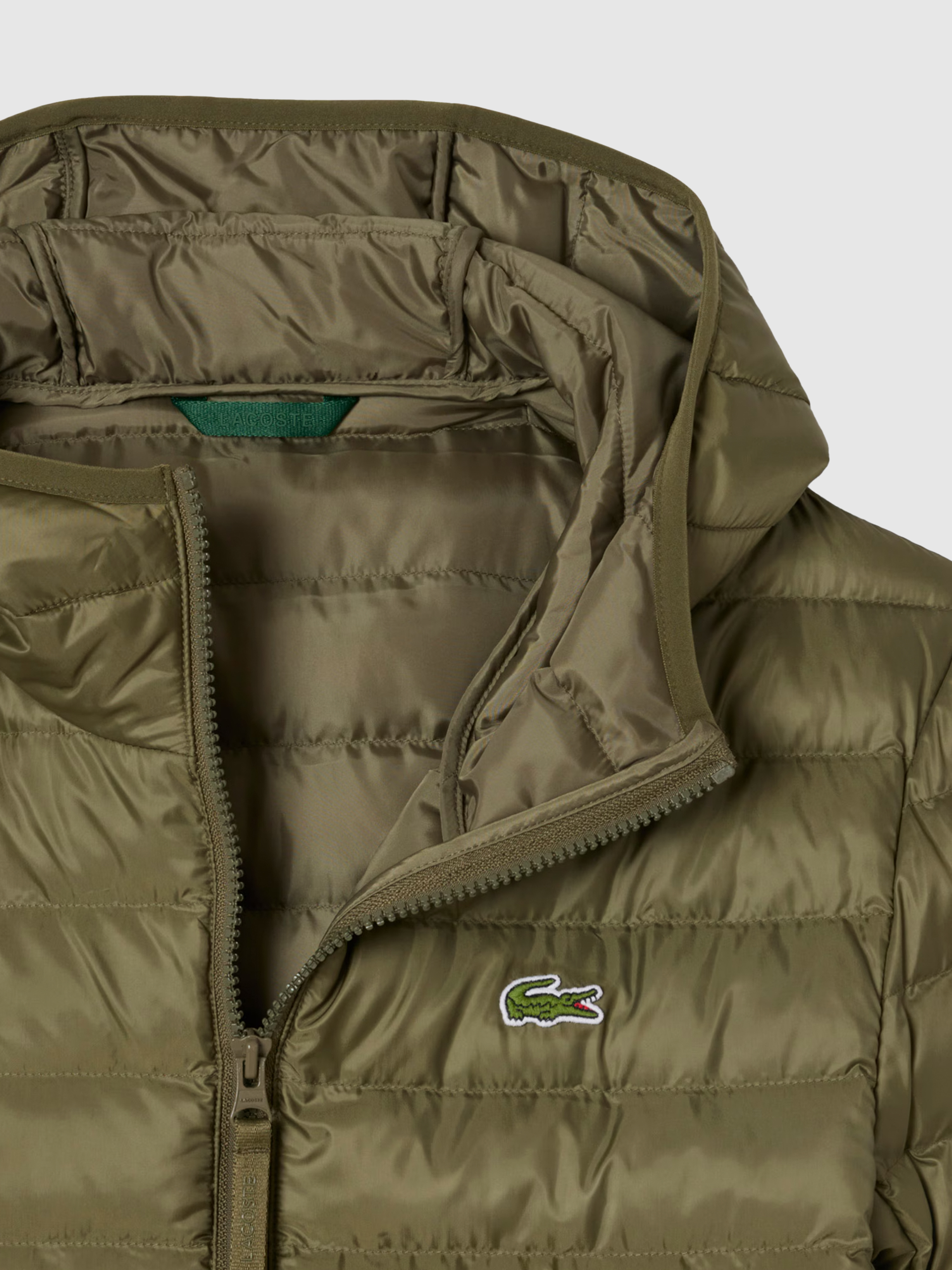 Blusao Homem Water-Repellent Quilted Hooded Puffed Jacket Lacoste