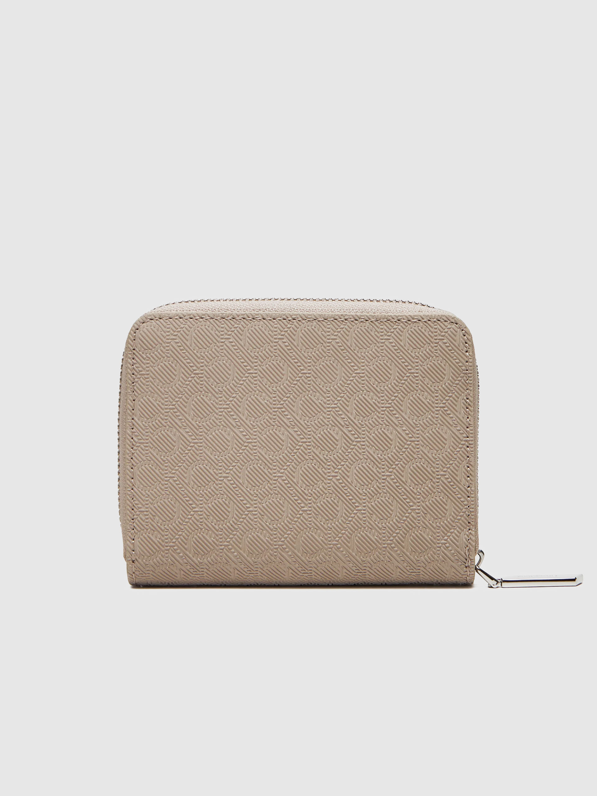 Monedero Mujer Beige Calvin Klein