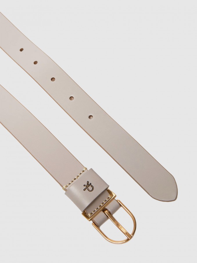 Belt Woman Beige Calvin Klein