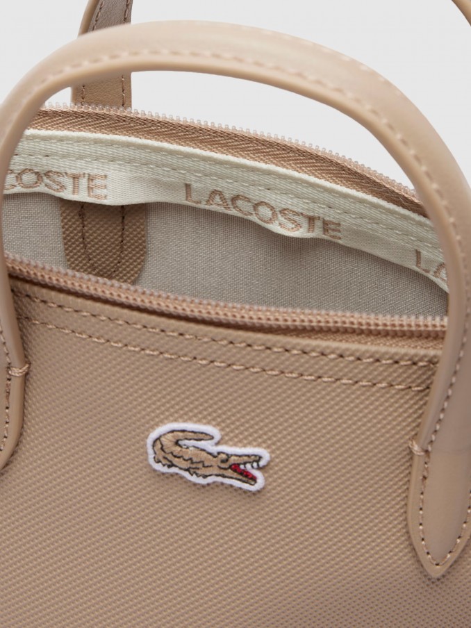 Bolsos Mujer Gris Pardo Lacoste