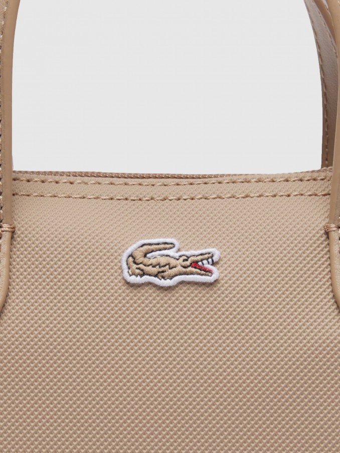 Bolsos Mujer Gris Pardo Lacoste