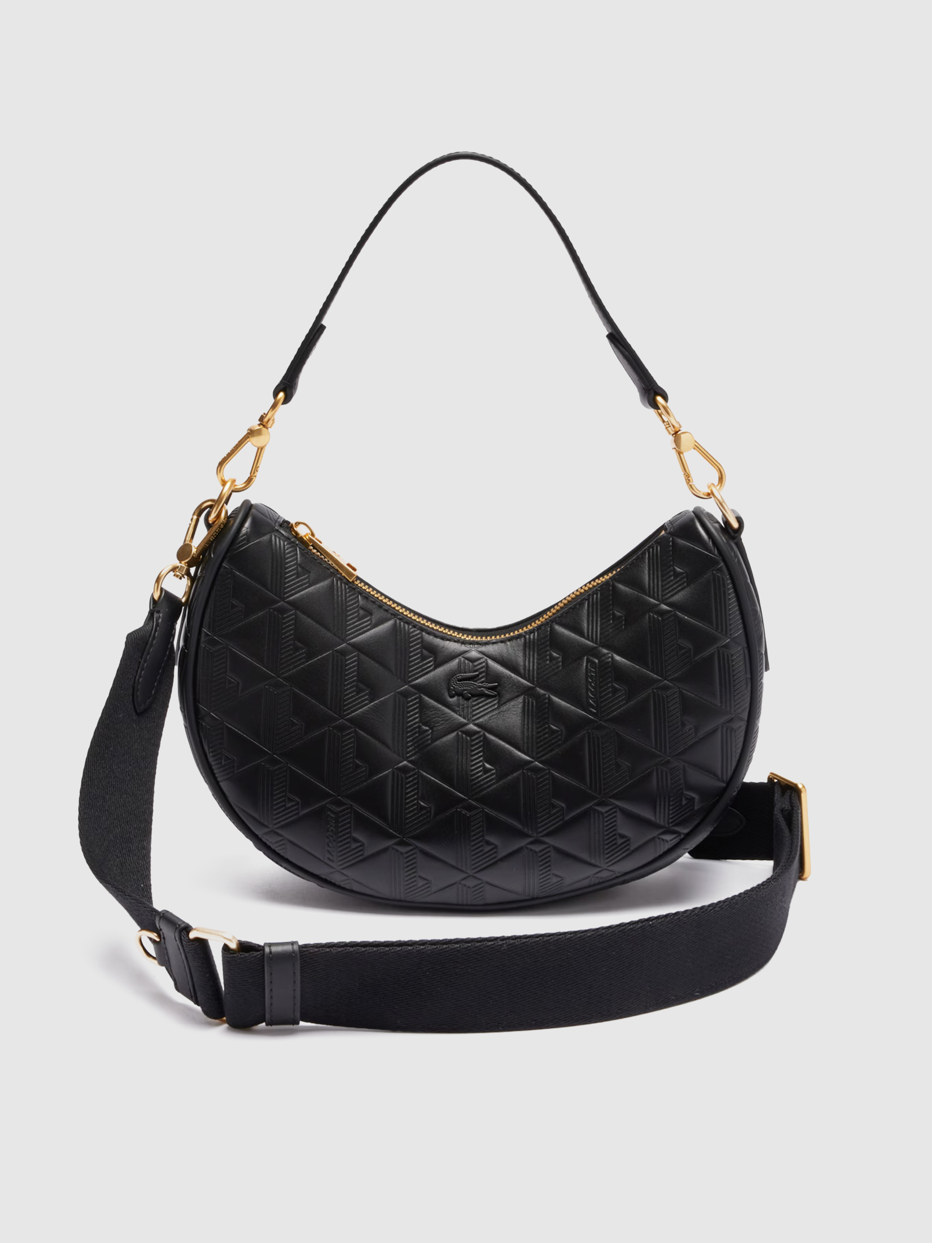 Bolsos de Hombro Mujer Negro Lacoste