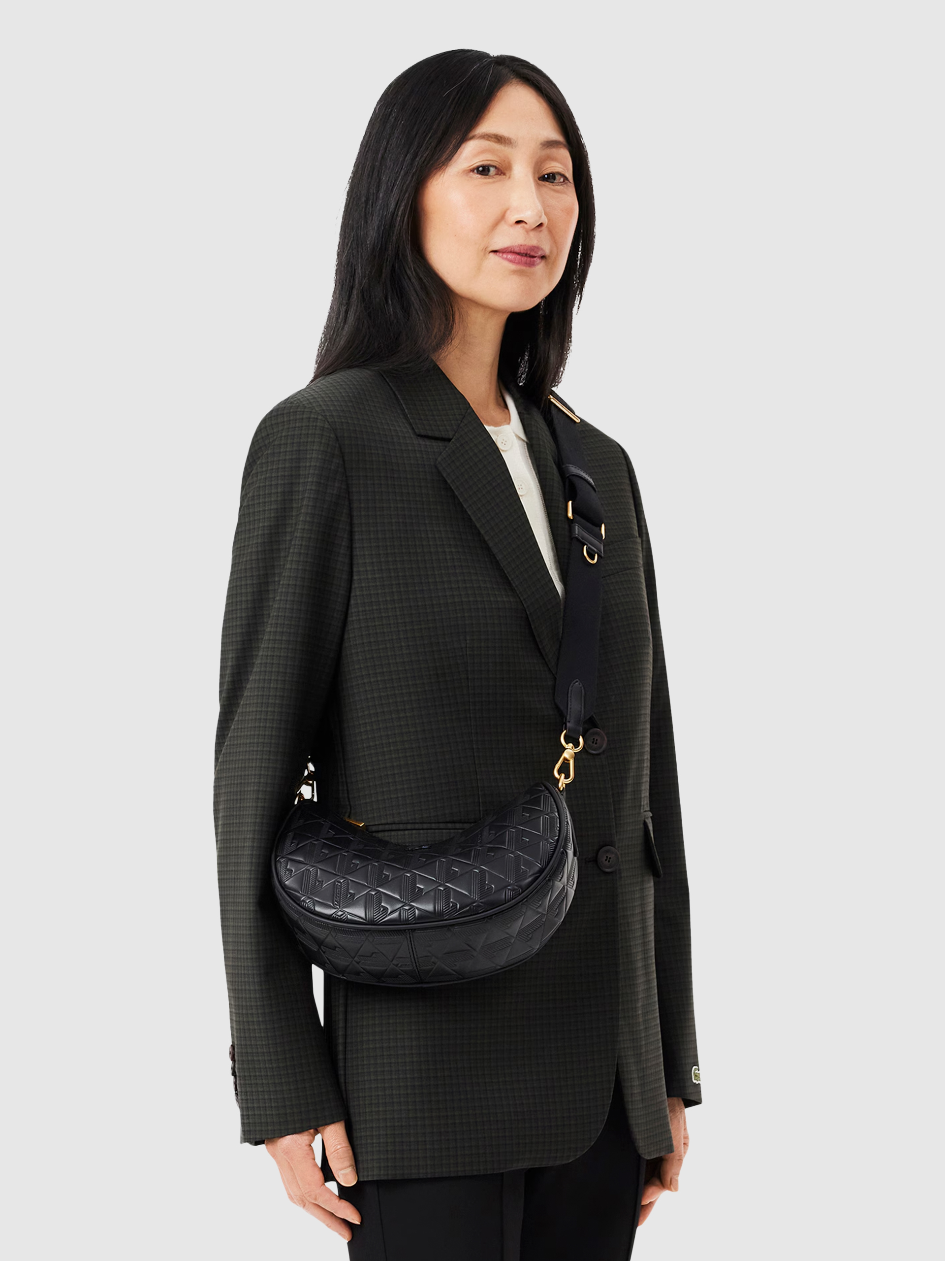 Bolsos de Hombro Mujer Negro Lacoste