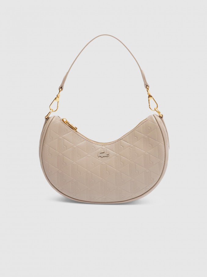 Shoulder Bags Woman Beige Lacoste