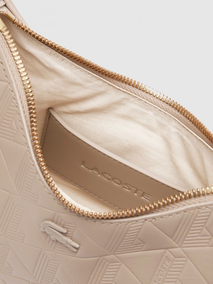 Shoulder Bags Woman Beige Lacoste