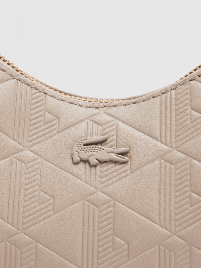 Shoulder Bags Woman Beige Lacoste