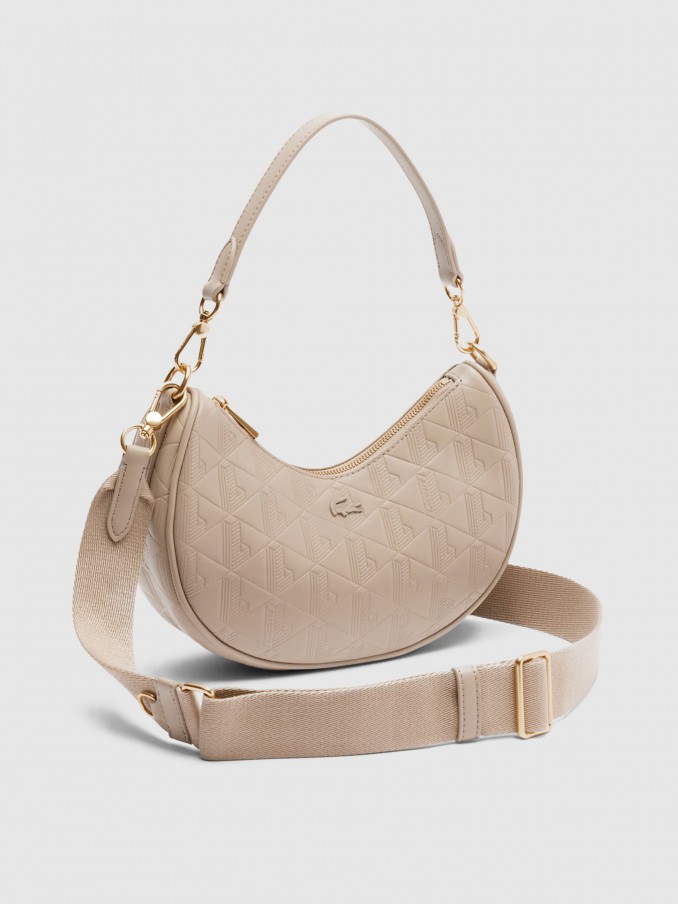 Shoulder Bags Woman Beige Lacoste
