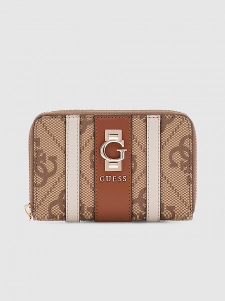 Monedero Mujer Beige Guess