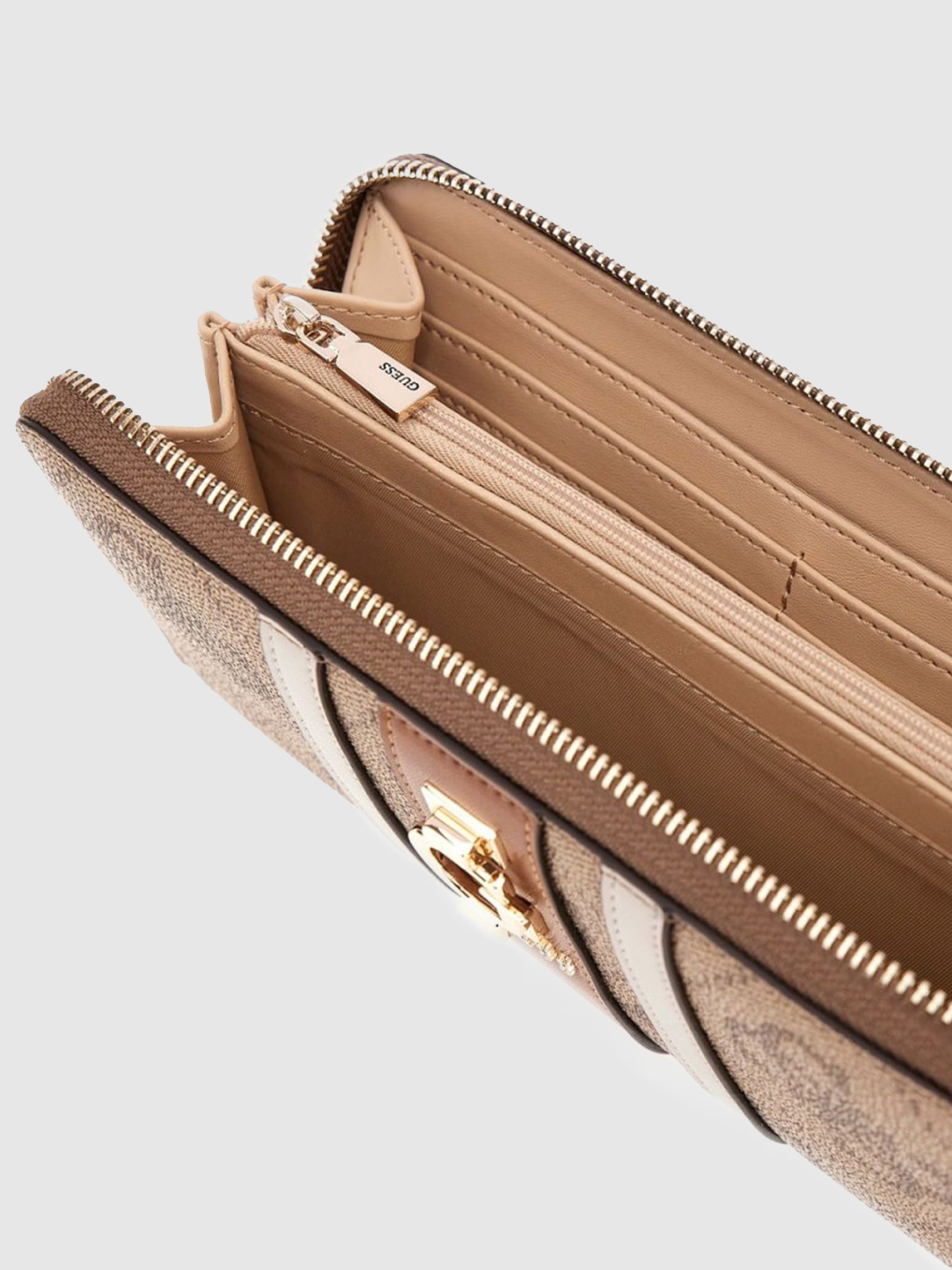 Monedero Mujer Beige Guess