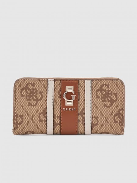 Monedero Mujer Beige Guess
