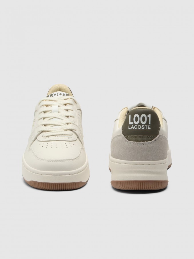 Tenis Hombre Beige Lacoste