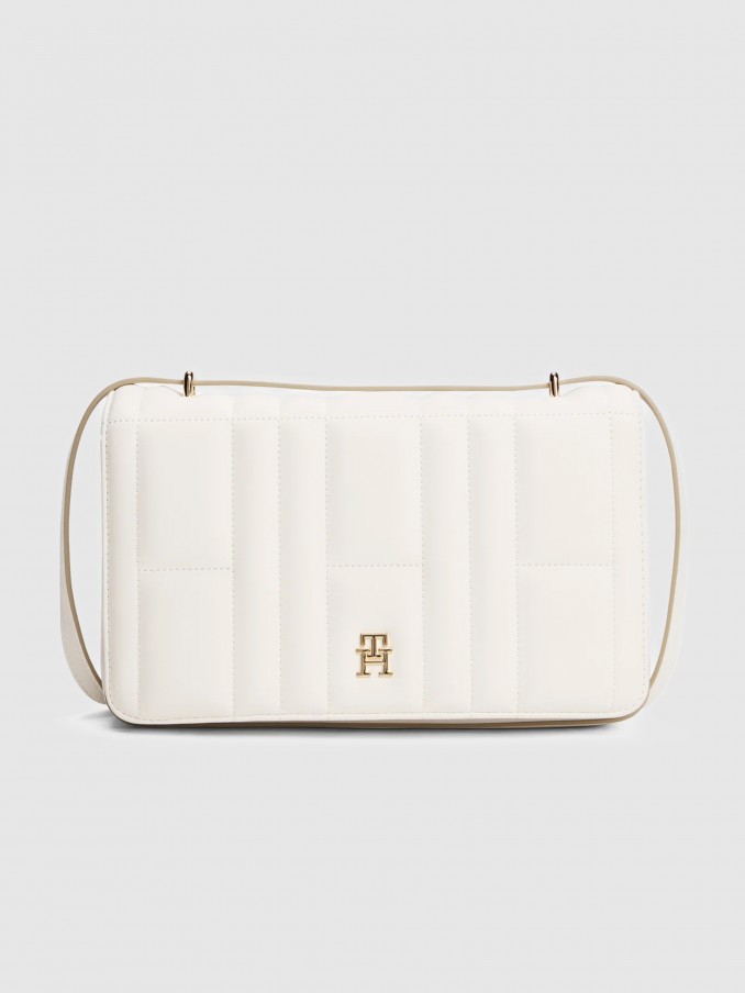 Bolsos de Hombro Mujer Crema Tommy Jeans