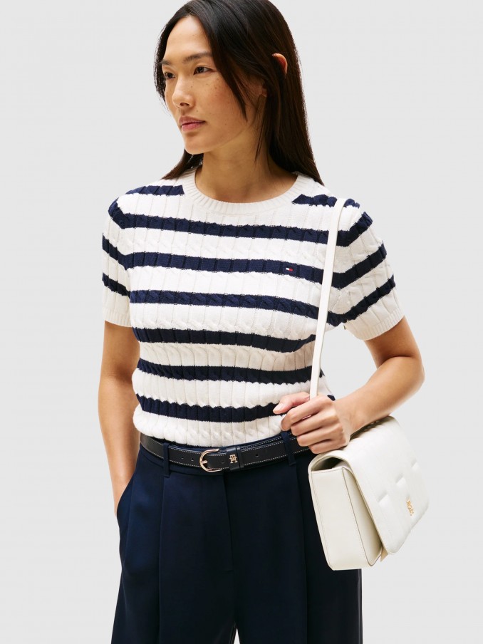 Shoulder Bags Woman Cream Tommy Jeans