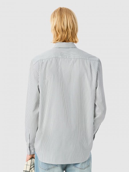 Camisa Hombre Raya Verde Lacoste