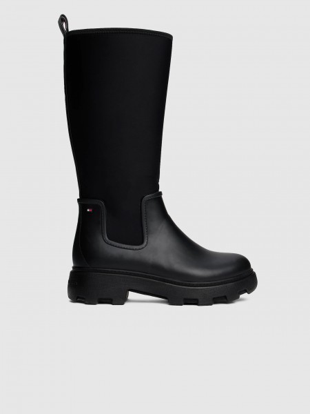 Botas Mujer Negro Tommy Jeans