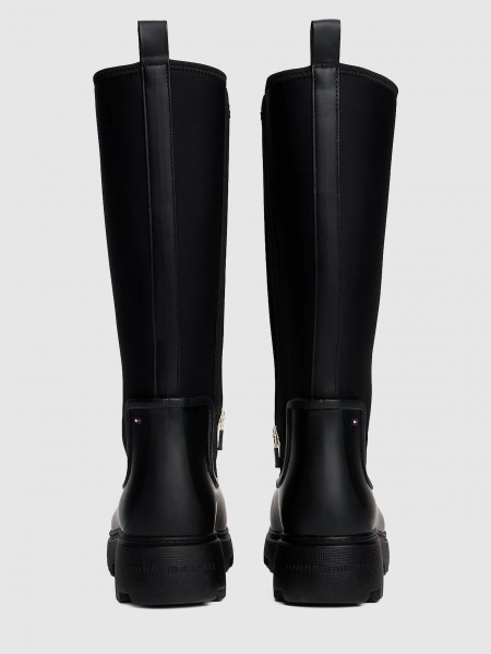 Boots Woman Black Tommy Jeans