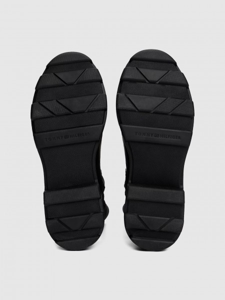Boots Woman Black Tommy Jeans