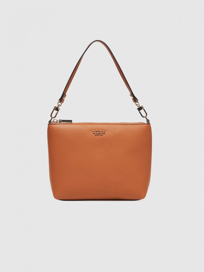 Bolsos de Hombro Mujer Camello Guess