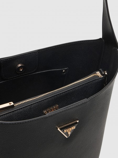Bolsos de Hombro Mujer Negro Guess Bolsos de Hombro Mujer Negro Guess
