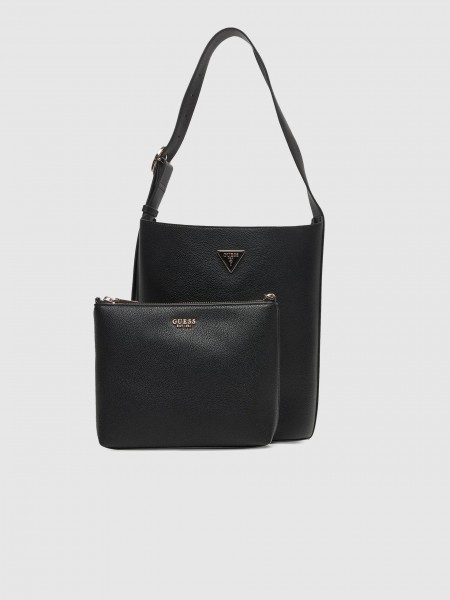 Bolsos de Hombro Mujer Negro Guess Bolsos de Hombro Mujer Negro Guess