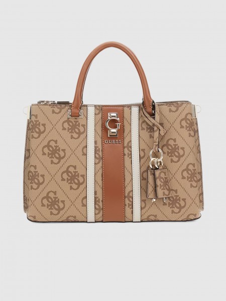 Bolsos de Mano Mujer Beige Guess