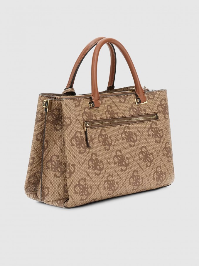 Bolsos de Mano Mujer Beige Guess