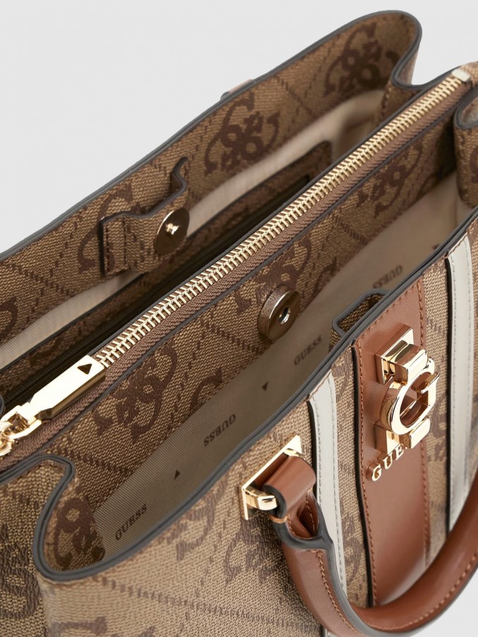 Bolsos de Mano Mujer Beige Guess