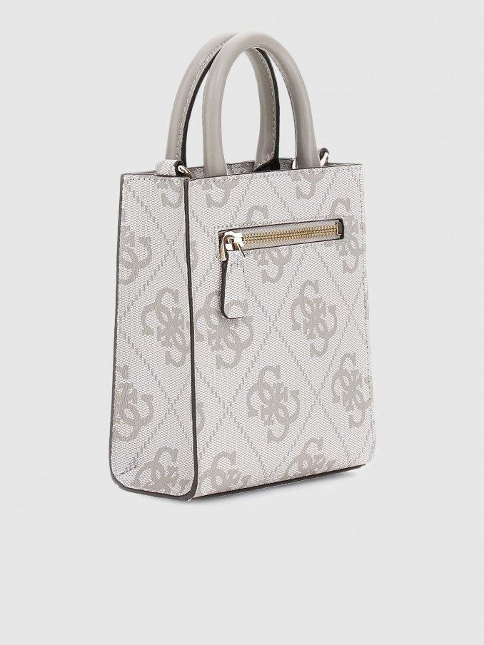 Bolsos de Mano Mujer Crema Guess