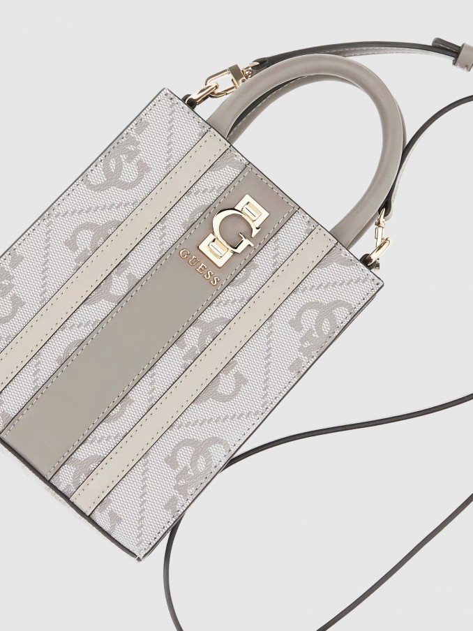 Bolsos de Mano Mujer Crema Guess