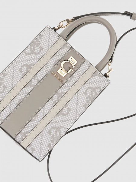 Bolsos de Mano Mujer Crema Guess Bolsos de Mano Mujer Crema Guess