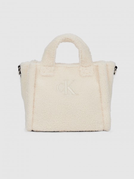 Tote Bags Girl Cream Calvin Klein