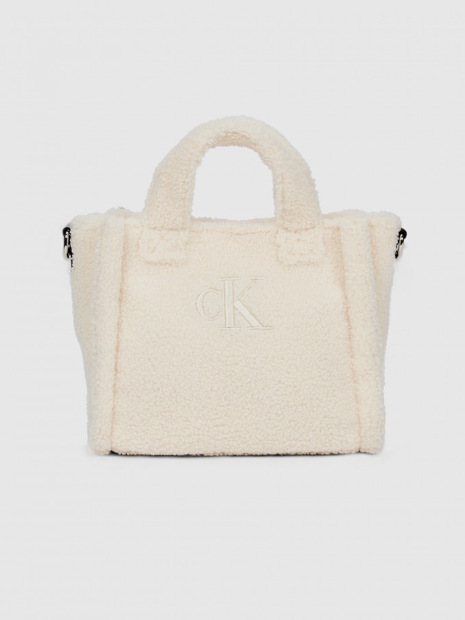 Tote Bags Girl Cream Calvin Klein