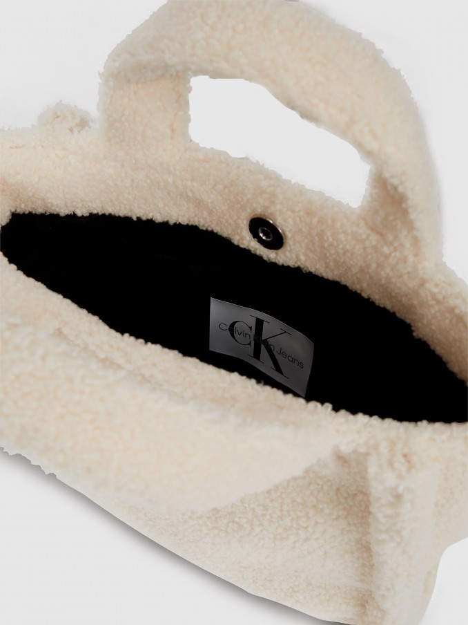 Tote Bags Girl Cream Calvin Klein