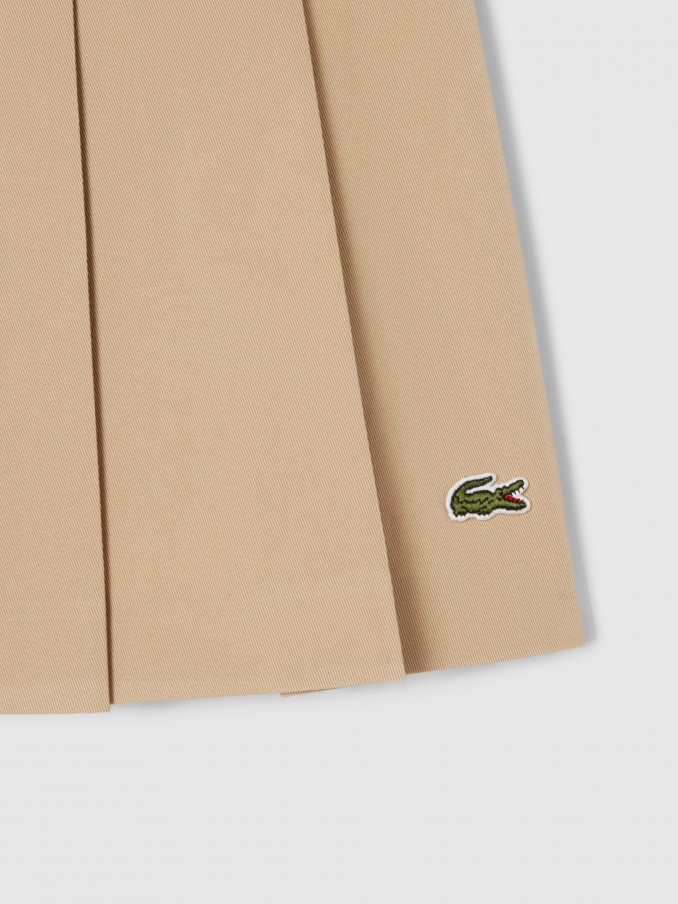 Skirt Woman Beige Lacoste