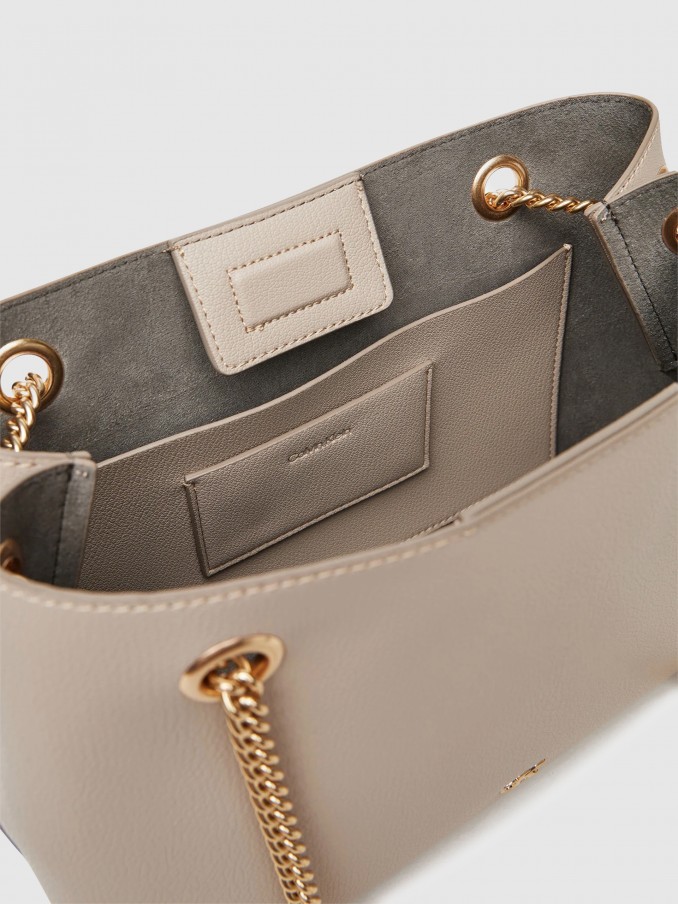 Shoulder Bags Woman Beige Calvin Klein