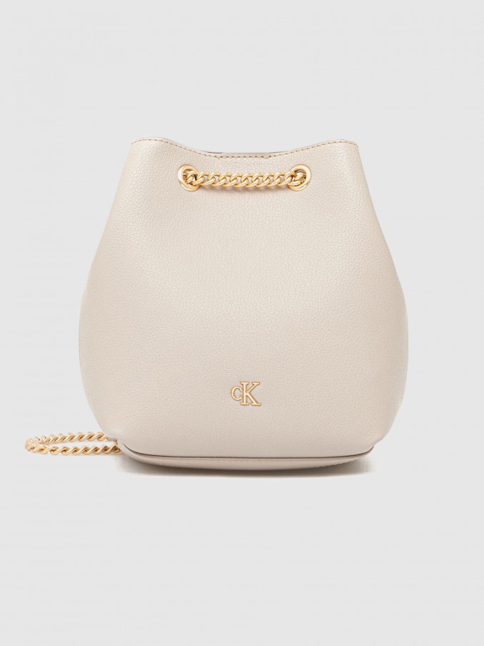 Bolsos Mujer Beige Calvin Klein