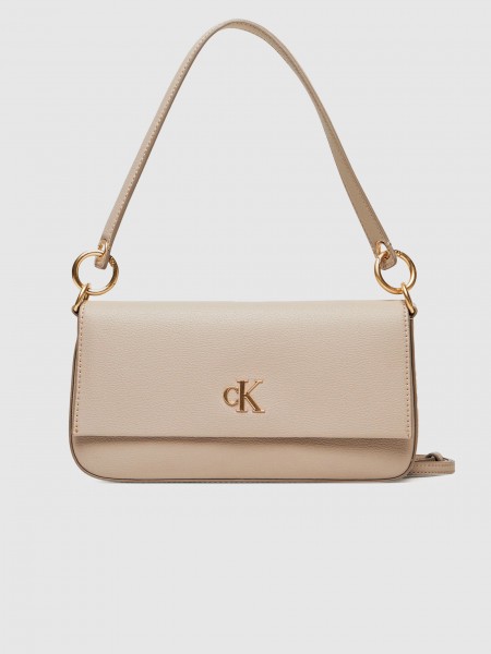 Shoulder Bags Woman Beige Calvin Klein