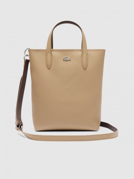 Tote Bags Woman Beige Lacoste