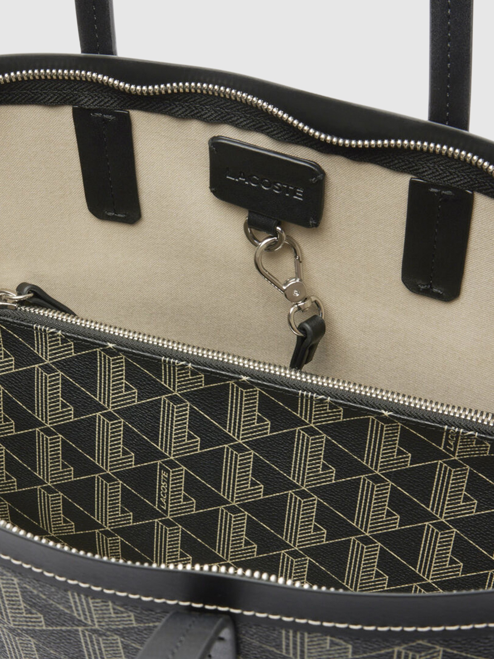 Bolsos Mujer Negro Lacoste