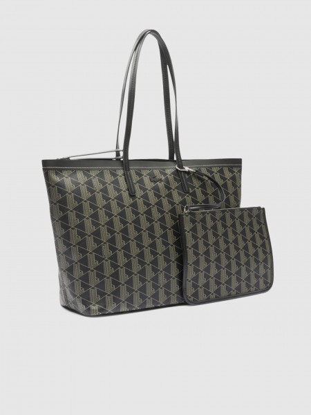 Shoppers Woman Black Lacoste Shoppers Woman Black Lacoste