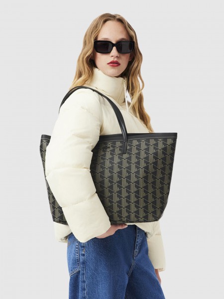 Bolsos Mujer Negro Lacoste