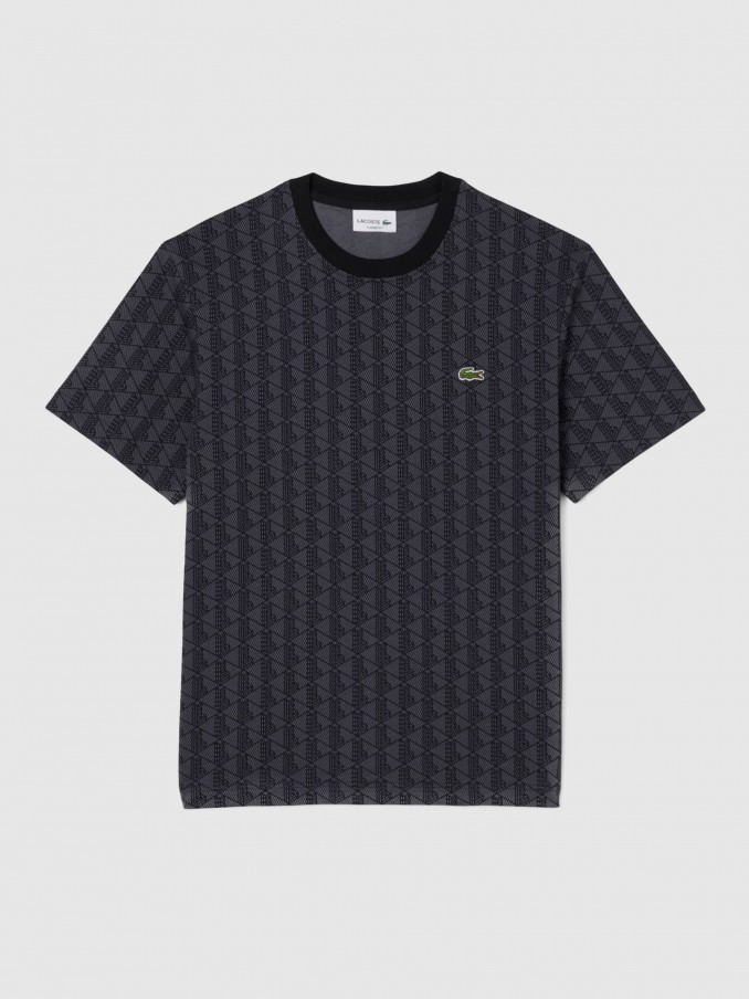 Camiseta Hombre Gris Lacoste