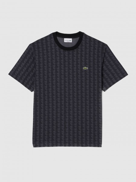 Camiseta Hombre Gris Lacoste