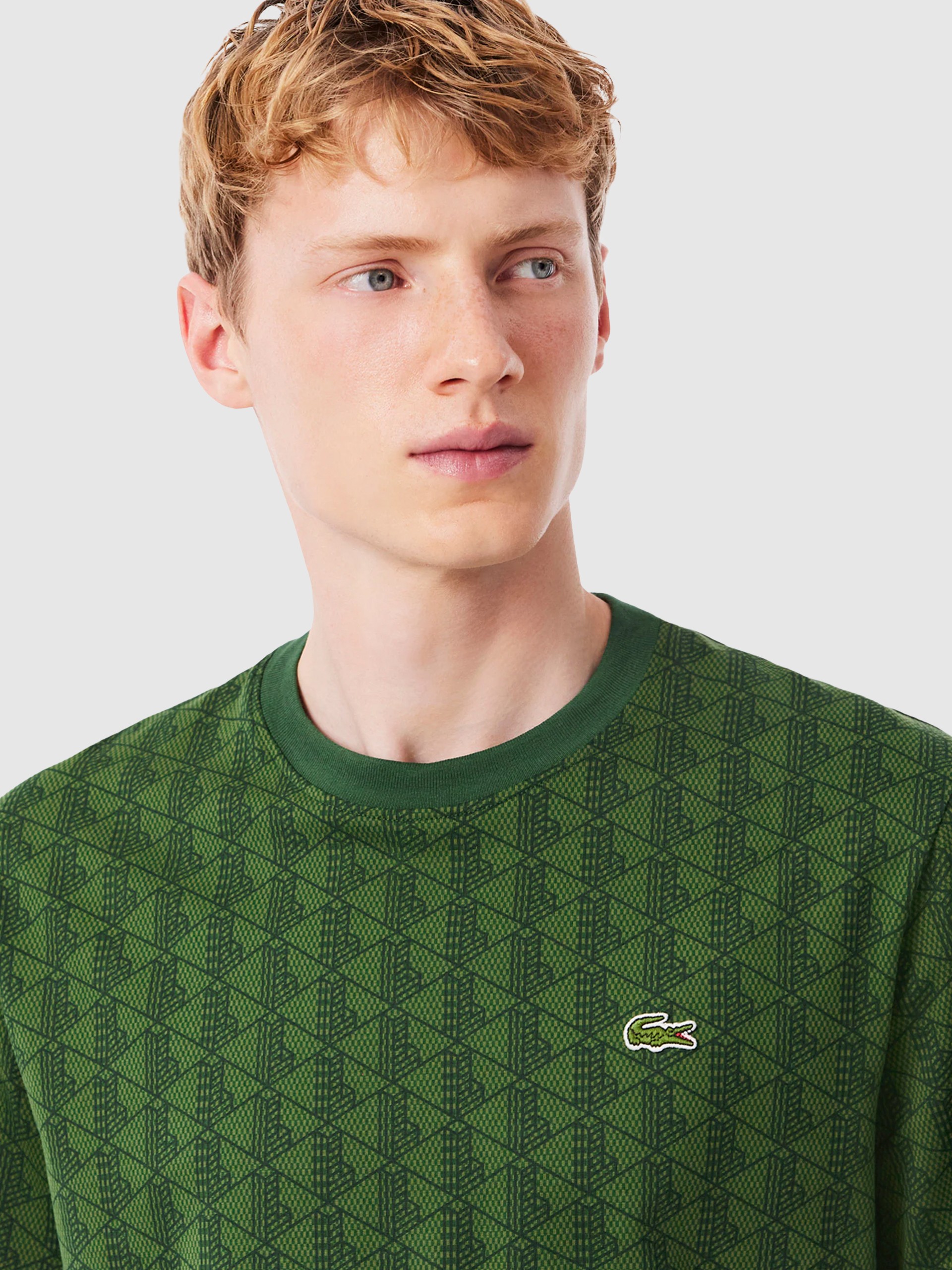Camiseta Hombre Verde Lacoste
