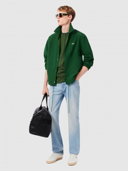 Camiseta Hombre Verde Lacoste